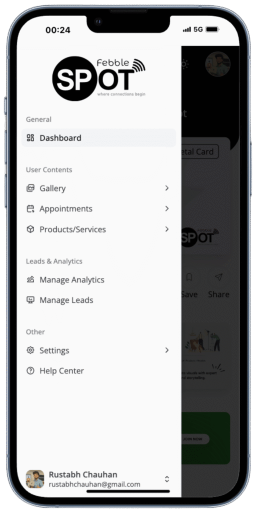 Febble Spot Card | A product by Incinc Media | Rustabh Chauhan | Smart Digital Business Card